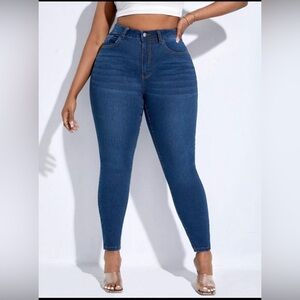 Shein Dark Wash Skinny Jeans